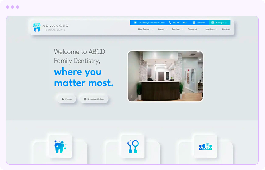 website theme example